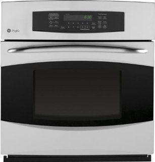 GE PK916SRSS Profile 27" Stainless Steel Electric Single Wall Oven   Convection: Appliances