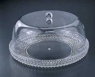 Cake Plate W/Dome Set 12" (Acrylic): Glass Cake Dome: Kitchen & Dining
