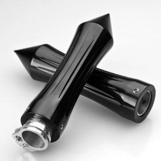 Aluminum Black Anodized 7/8" Spike Motorcycle Handlebar Hand Grip for Honda Gold Wing: Sports & Outdoors