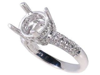 Art Deco Platinum Ring: Engagement Rings: Jewelry
