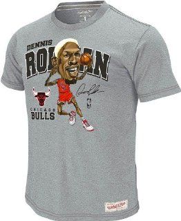 Chicago Bulls Dennis Rodman Premium Caricature T Shirt   XX Large : Sports Related Merchandise : Sports & Outdoors