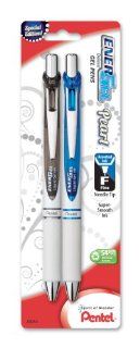 Pentel EnerGel Pearl Deluxe RTX Liquid Gel Pen, 0.5mm, Fine Line, Needle Tip, Black Ink/Blue Ink, 2 Pack (BLN75WBP2AC) : Gel Ink Rollerball Pens : Office Products