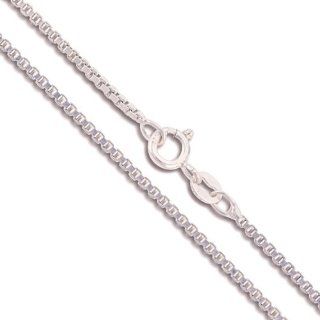 Sterling Silver Box Chain 1.5mm Genuine Solid 925 Italy Classic New Necklace 18": Jewelry