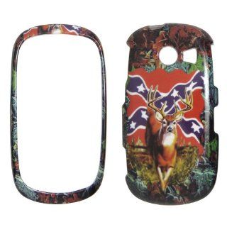 SAMSUNG Flight II A927 AT&T   Deer & Rebel Flag on Camo Camouflage Hard Case, Cover, Snap On, Faceplate: Cell Phones & Accessories