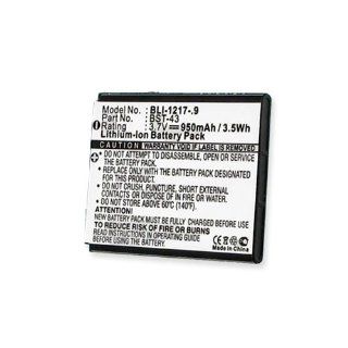Sony Ericsson J20 (Hazel) Cell Phone Battery (Li Ion 3.7V 950mAh) Rechargable Battery   Replacement For Sony/Ericsson BST 43 Cellphone Battery: Cell Phones & Accessories