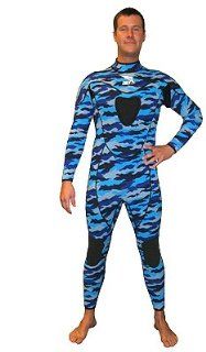 3mm Camouflaged Full Suit w/ Gun Pad Camo Wetsuit Fullsuit Free Dive Freedive Free Diving Freediving Suit Gear Equipment Wet Suit Authorized Dealer Full Warranty Scuba Dive Diving Diver : Sports & Outdoors