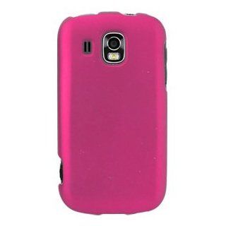 Rubberized Hot Pink Snap On Cover for Samsung SPH M930: Cell Phones & Accessories