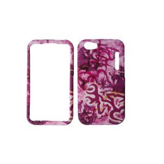 ALCATEL ONE TOUCH 955 MULTI PURPLE PINK CAMO DEER HEART HEARTS RUBBERIZED HARD COVER CASE SNAP ON: Cell Phones & Accessories
