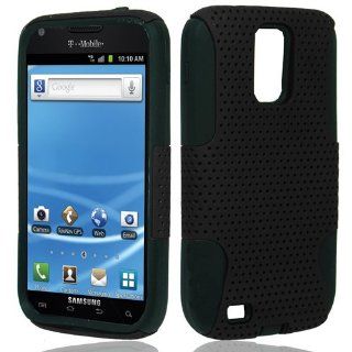 Black Apex Hybrid Gel Case Cover for Samsung Galaxy S2 T Mobile (Hercules T989) +Stylus: Cell Phones & Accessories