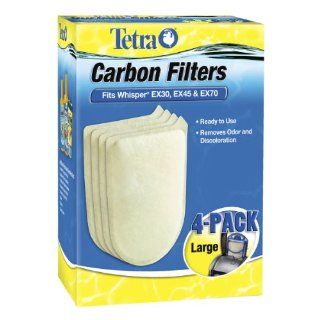 Tetra 26332 Whisper EX Carbon Filter Cartridges, Large, 4 Pack : Aquarium Filter Accessories : Pet Supplies
