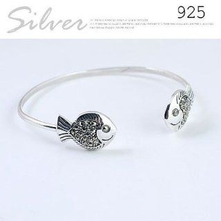 935 sterling silver fish bracelet jewelry Bangle Bracelets Jewelry