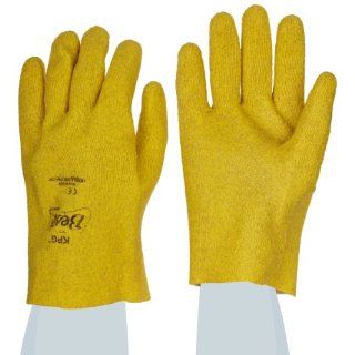 Showa Best 960 KPG Fully Coated PVC Glove, Seam Free Cotton Knit Liner, General Purpose Work, Small (Pack of 12 Pairs): Industrial & Scientific