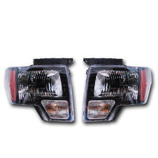 Oem Factory 2010 2011 2012 10 11 12 F 150 Black Out Raptor Harley Davidson Lariat Headlights Headlamps: Automotive