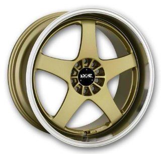 18x8.5 & 18x9.5 XXR 962 (Gold w/ Machined Lip) +35 4x100/4x4.5 Set of 4 Staggered Wheels: Automotive