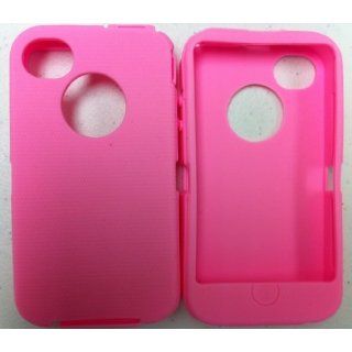 SportyGigabite Replacement Silicone Skin For iphone 4/4s Otterbox Defender case with Oval cutout Pink Cell Phones & Accessories