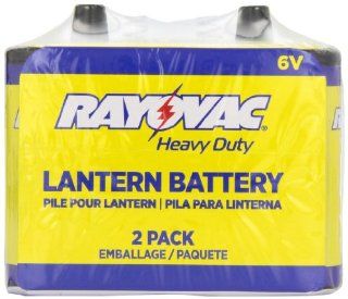 Rayovac 944 2R: 6 Volt Heavy Duty Lantern Battery with Spring Terminals   2 Pack: Home Improvement