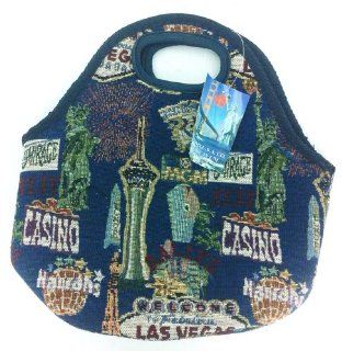 Las Vegas Print Tote Clutch Purse T702 26  Toiletry Bags  Beauty