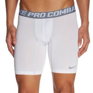Nike 519977 Pro Core Men's Long Compression Shorts 6"   White : Underwear Men Nike : Clothing