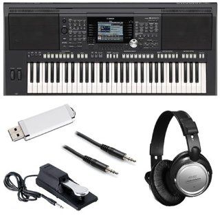 Yamaha PSR S950 Arranger Workstation BONUS PAK w/ Headphones & Footswitch Musical Instruments