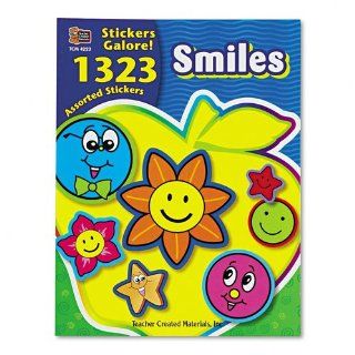 Teacher Created Resources  Sticker Books, Smiles, Assorted Colors, 1323 Stickers per Pack    Sold as 1 PK