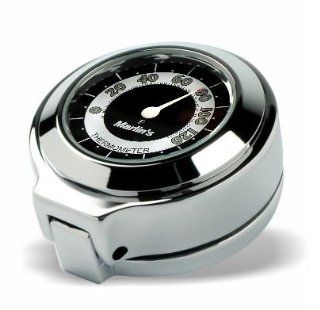 Marlin's Flip Open Harley Road King Fork Lock Cover Black & White Retro Face Thermometer (Fahrenheit): Everything Else