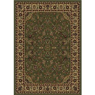 Radici Usa 953 green Castello Traditional Rug 7 Ft.9 X 11 Ft.   Area Rugs