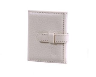 Sage Brown Genuine Leather Ivory Tri Fold Mini Photo Frame: Clothing
