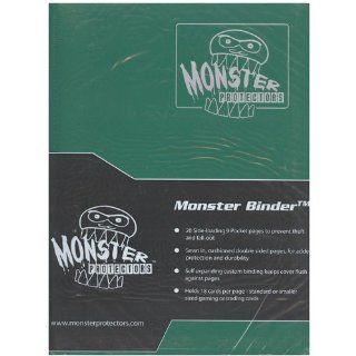 Monster Binder   9 Pocket Matte Forest Green Album   Holds 360 Yugioh, Magic, and Pokemon Cards: Toys & Games