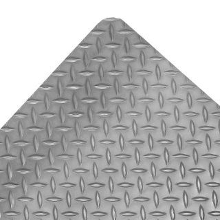 NoTrax Vinyl 979 Saddle Trax Grande Anti Fatigue Mat, for Dry Areas, 2' Width x 3' Length x 1" Thickness, Gray Square Drive Sockets