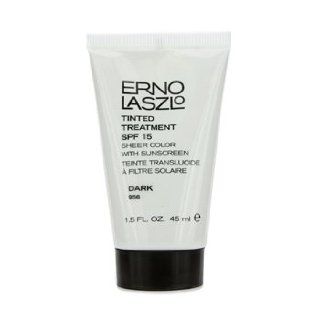 Erno Laszlo Tinted Treatment SPF15 (Sheer Color with Sunscreen)   # 956 Dark 45ml/1.5oz : Bath Products : Beauty