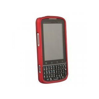 Motorola A957 Droid Pro Rubberized Shield Hard Case   Red: Cell Phones & Accessories