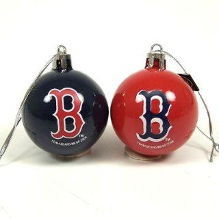 Forever Collectibles Boston Red Sox Candy Cane Ball Ornament Set: Sports & Outdoors