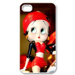 Custom Betty Boop Cover Case for iPhone 4 4s LS4 960 Cell Phones & Accessories