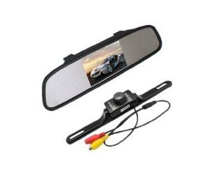 Sunny988 4.3" Color LCD rearview mirror roof Monitor +Black long Car parking rear camera  Vehicle Backup Cameras 