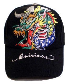 Tattoo Hat ~ Designer Dragon Tattoo Art Black Baseball Cap With Embroidery and Rhinestone Crystals; Great Gift Idea for Men, Women, and Teens. (Unisex Hat): Toys & Games