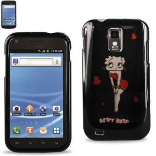 Betty Boop 2D Snap on Full Cover Hard Case for Samsung Galaxy S2 S 2 II T Mobile HERCULES SGH T989 (T989 Hard BB Stand Black): Cell Phones & Accessories