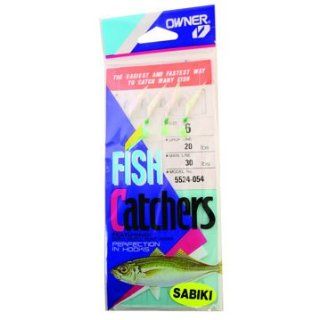 Owner 5549 967 Sabiki Multi Hook Jigging Rig Fish Catchers, 14 Hooks, White Hage Fish Skin : Fishing Bait Rigs : Sports & Outdoors