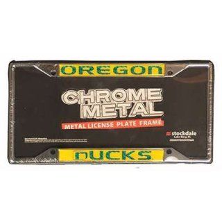 Oregon Ducks Metal License Plate Frame W/domed Insert : Sports Fan License Plate Frames : Sports & Outdoors