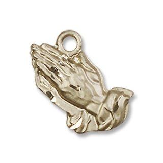14kt Gold Praying Hands Medal Jewelry