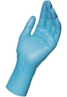 MAPA Solo Ultra 997 Nitrile Glove, Disposable, 0.004" Thickness, 10" Length, Small, Blue (Box of 100): Disposable Safety Gloves: Industrial & Scientific