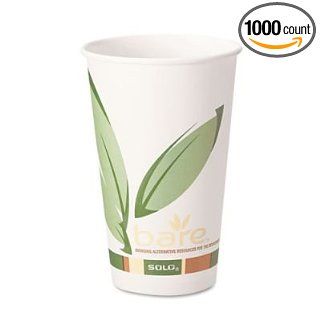 Solo 412RCN Bare Eco Forward Recycled Content PCF Paper Hot Cup, 12 oz Size, Case of 1000: Industrial & Scientific