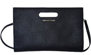 Michael Kors Saffiano Leather Tilda Clutch Handbag Bag Purse: Shoes