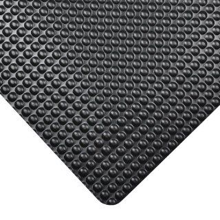 NoTrax 982 Bubble Trax Grande Safety/Anti Fatigue Floor Mat with Vinyl Top Surface, for Dry Areas, 3' Width x 5' Length x 1" Thickness, Black