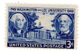 Postage Stamps United States. One Single 3 Cents Ultramarine, George Washington, Robert E. Lee and University Building Stamp, Dated 1949, Scott #982.: Everything Else
