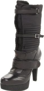Nine West Women's Iryna Boot, Black Fabric, 5.5 M US: Shoes