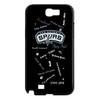 Custom Personalized NBA Playoffs San Antonio Spurs Team Logo With Players Name & Finals Champion Cover Hard Plastic Samsung Galaxy Note 2 N7100 Case: Cell Phones & Accessories