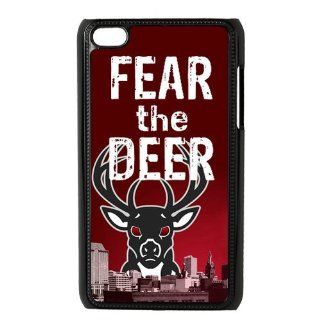 NBA Milwaukee Bucks Fear The Deer Team Logo Ipod Touch 4 Best Durable Plastic Case for Fans : MP3 Players & Accessories