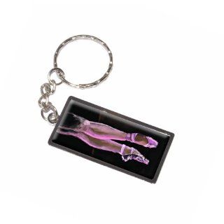 Graphics and More Ballet Slippers Pink Black Ballerina Dance Dancing Keychain Ring (K6228)  Automotive Key Chains 