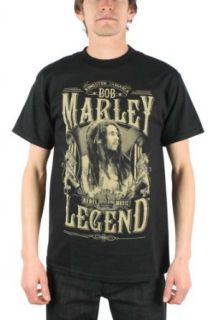Bob Marley   Rebel Legend Adult T Shirt in Black: Clothing