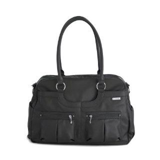 JJ Cole Faux Leather Satchel Diaper Bag, Licorice : Diaper Tote Bags : Baby